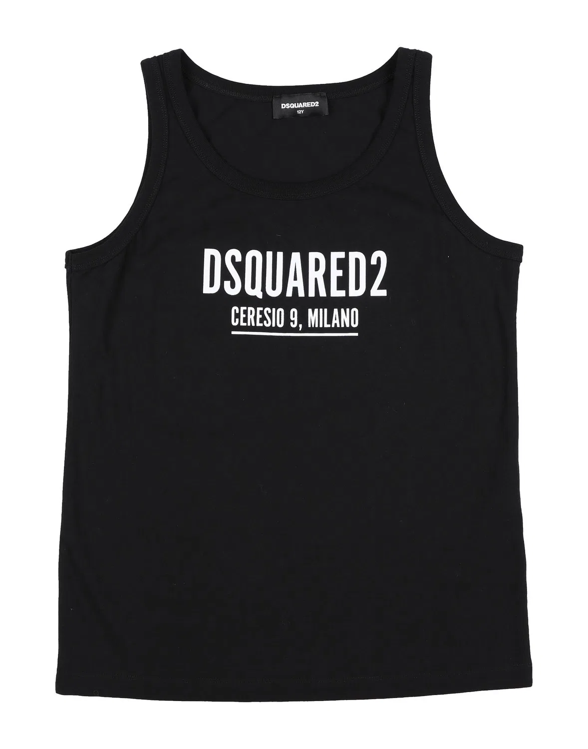 Детская футболка с принтом Dsquared2, черный