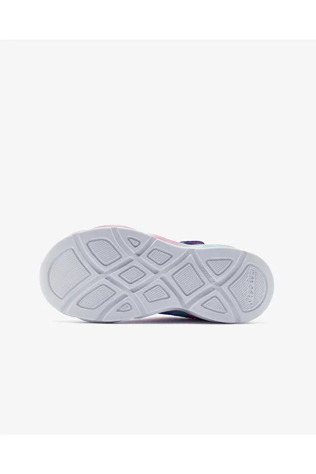Детские кроссовки для девочек светящиеся Twi̇Sty glow - sorbet swi̇rl Skechers, Gravel/Multiple — фото 4