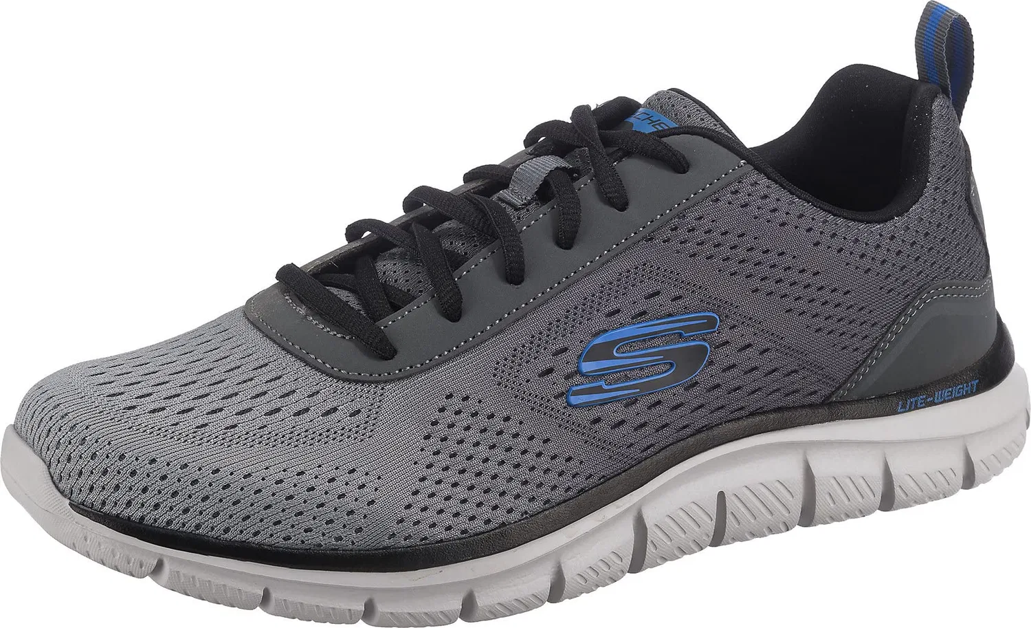 Детские кроссовки для мальчиков на шнуровке Microspec Max Advance Skechers, Grey