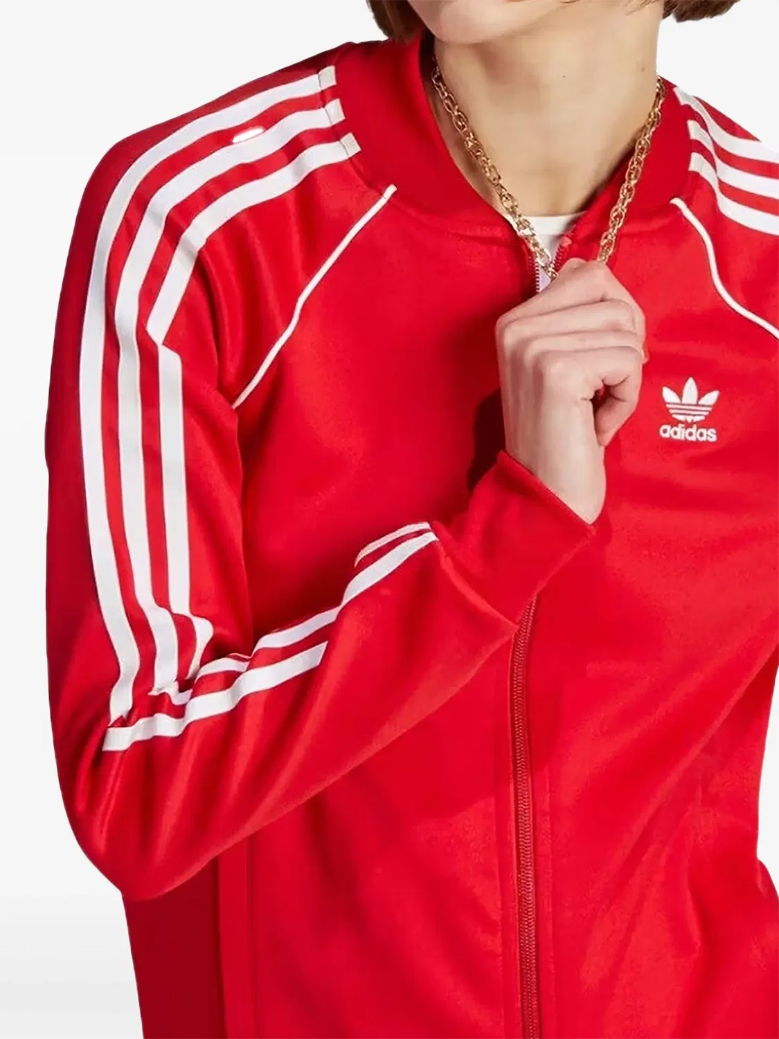Куртка Adidas SST Adicolor Classics в ярко-красном, ярко-красный — фото 2