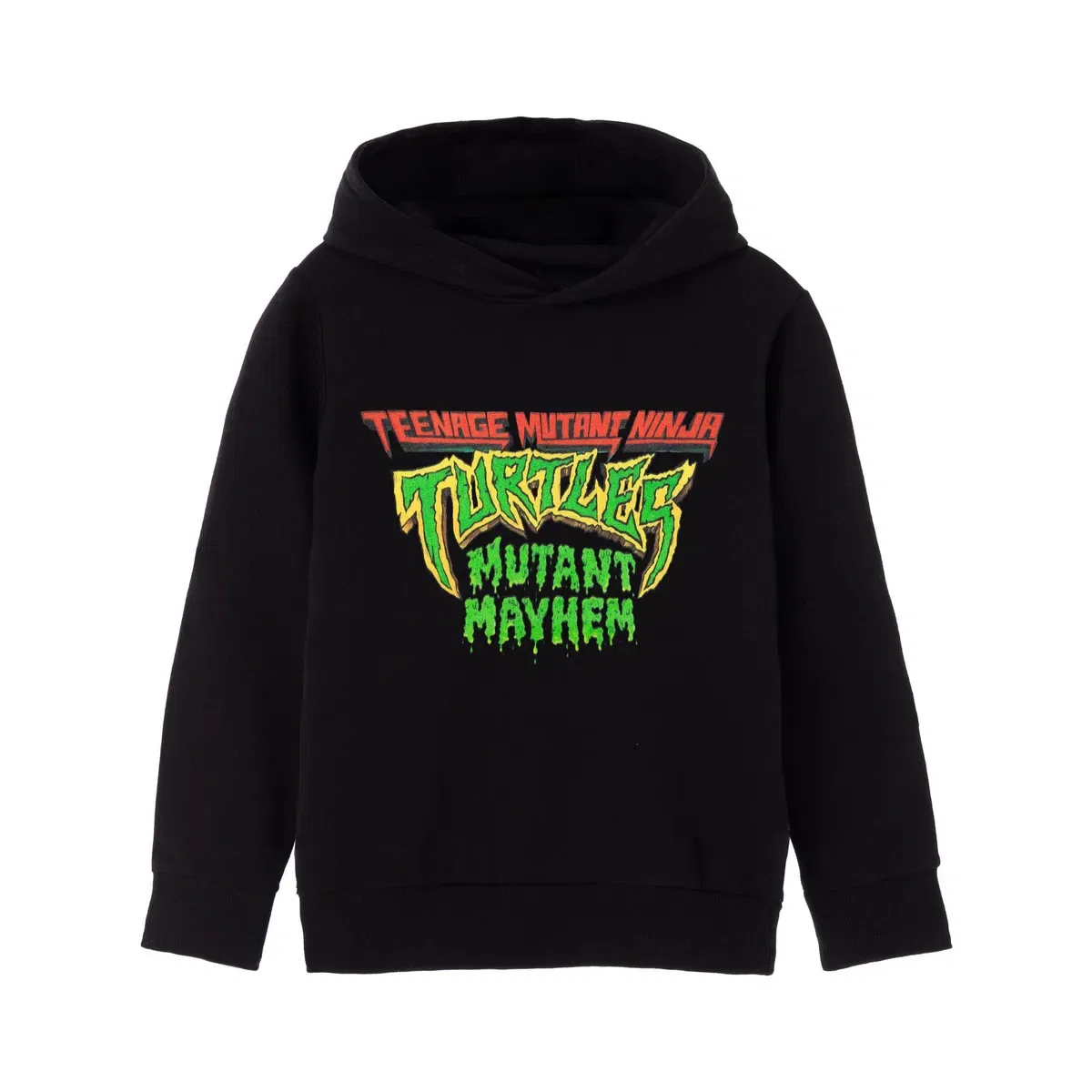 Детское худи для мальчиков Mutant Mayhem Logo Teenage Mutant Ninja Turtles, Black
