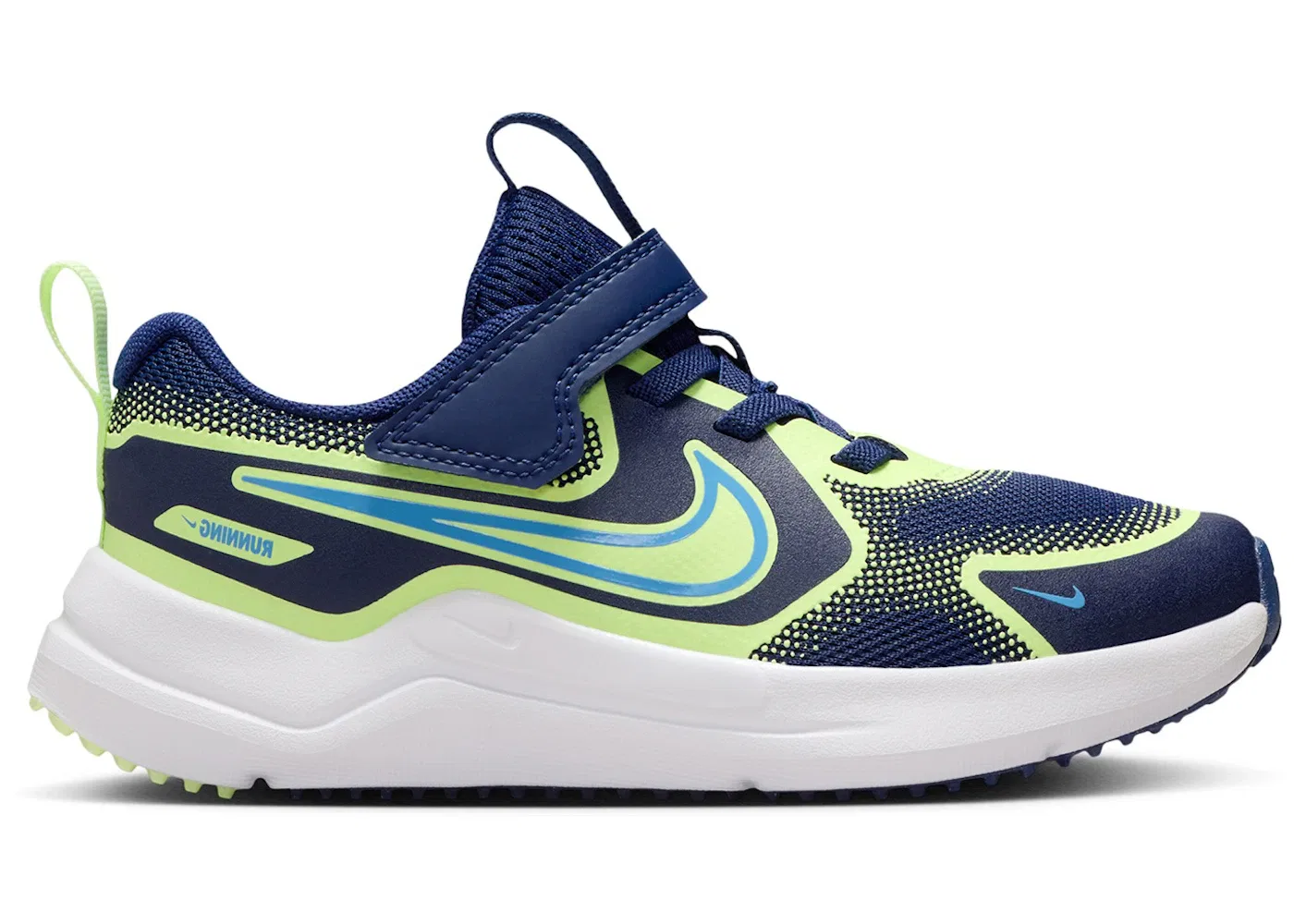 Детские кроссовки для бега Nike Cosmic Runner, Blue Void Barely Volt University Blue