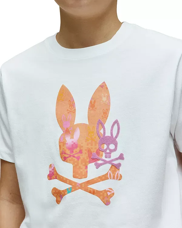 Футболка с принтом фургона - для малышей и для взрослых Psycho Bunny, White — фото 4
