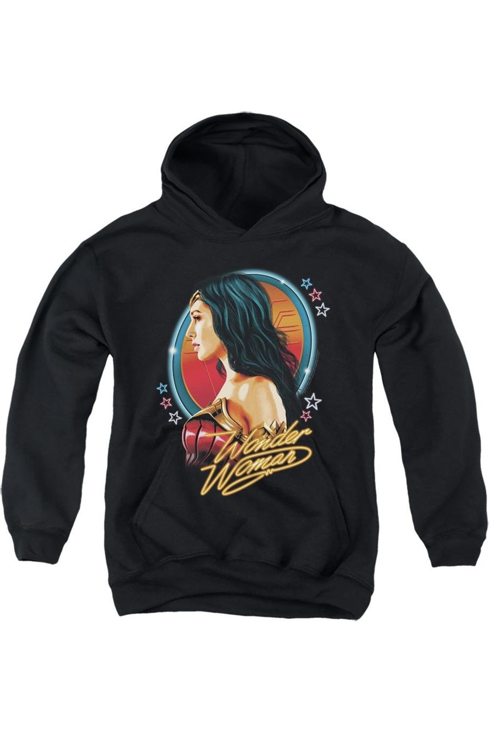 

Толстовка с капюшоном Wonder Woman 84 Warrior 84 для детей Gildan, черный