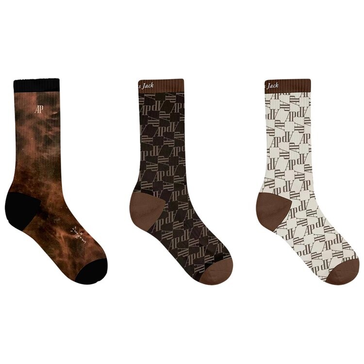 

Носки Cactus Jack by Travis Scott x Audemars Piguet Sock Trio, разноцветный