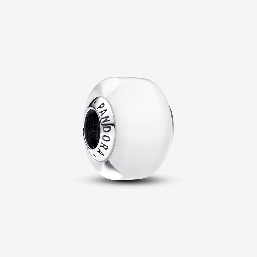 

Шарм Pandora Mini Murano Glass, серебро/белый