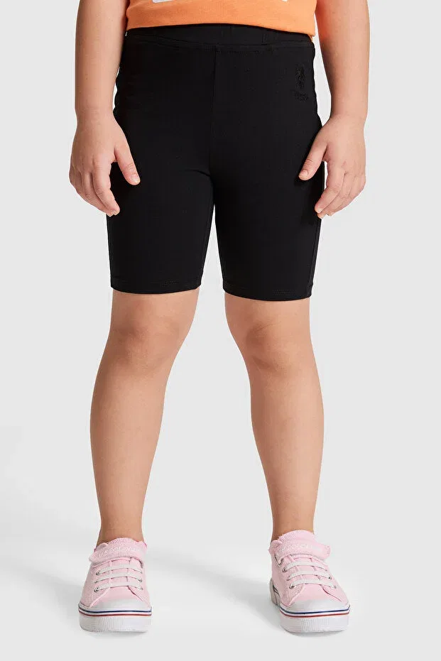 Детские леггинсы для девочек однотонные U.S. Polo Assn., Black — фото 2