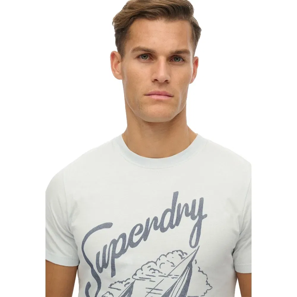Футболка с коротким рукавом Lo-Fi Dockside Superdry, белый — фото 3