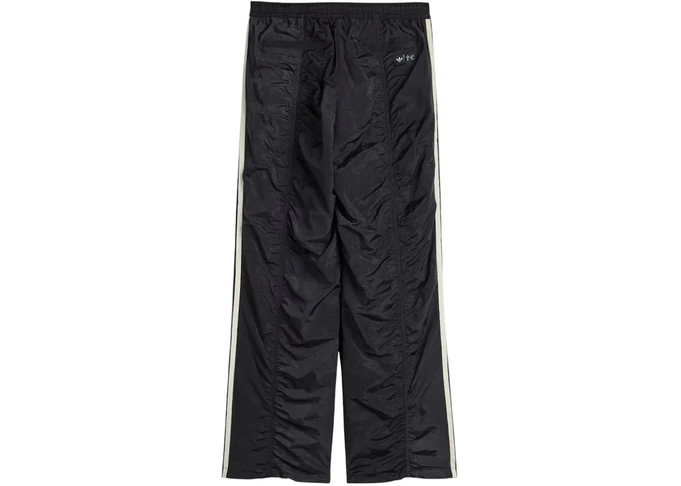 Мужские спортивные штаны с принтом Adidas x Thug Club Woven Trackpants, Black/Silver Metallic — фото 2