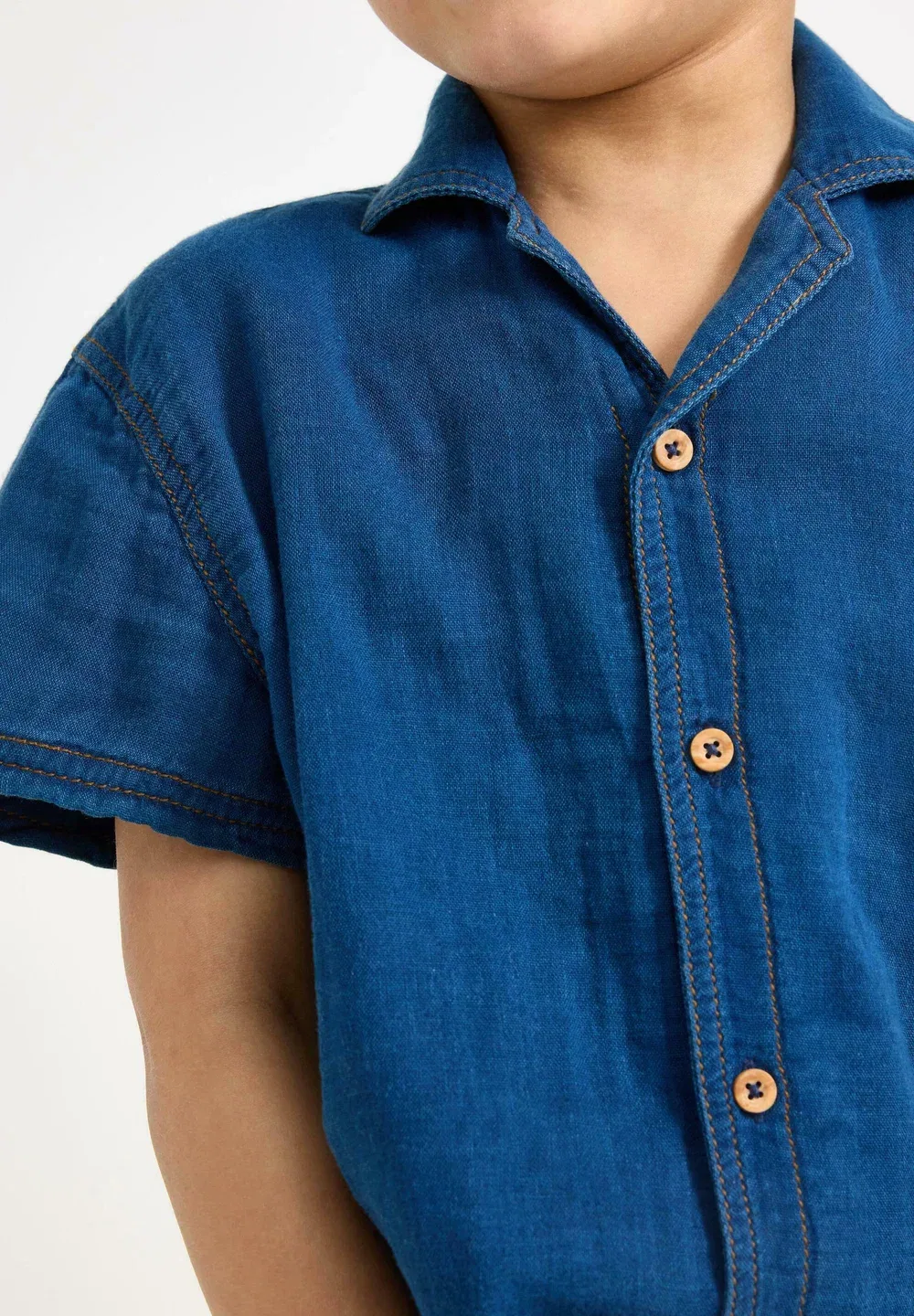 Рубашка Lindex, Medium Denim — фото 4