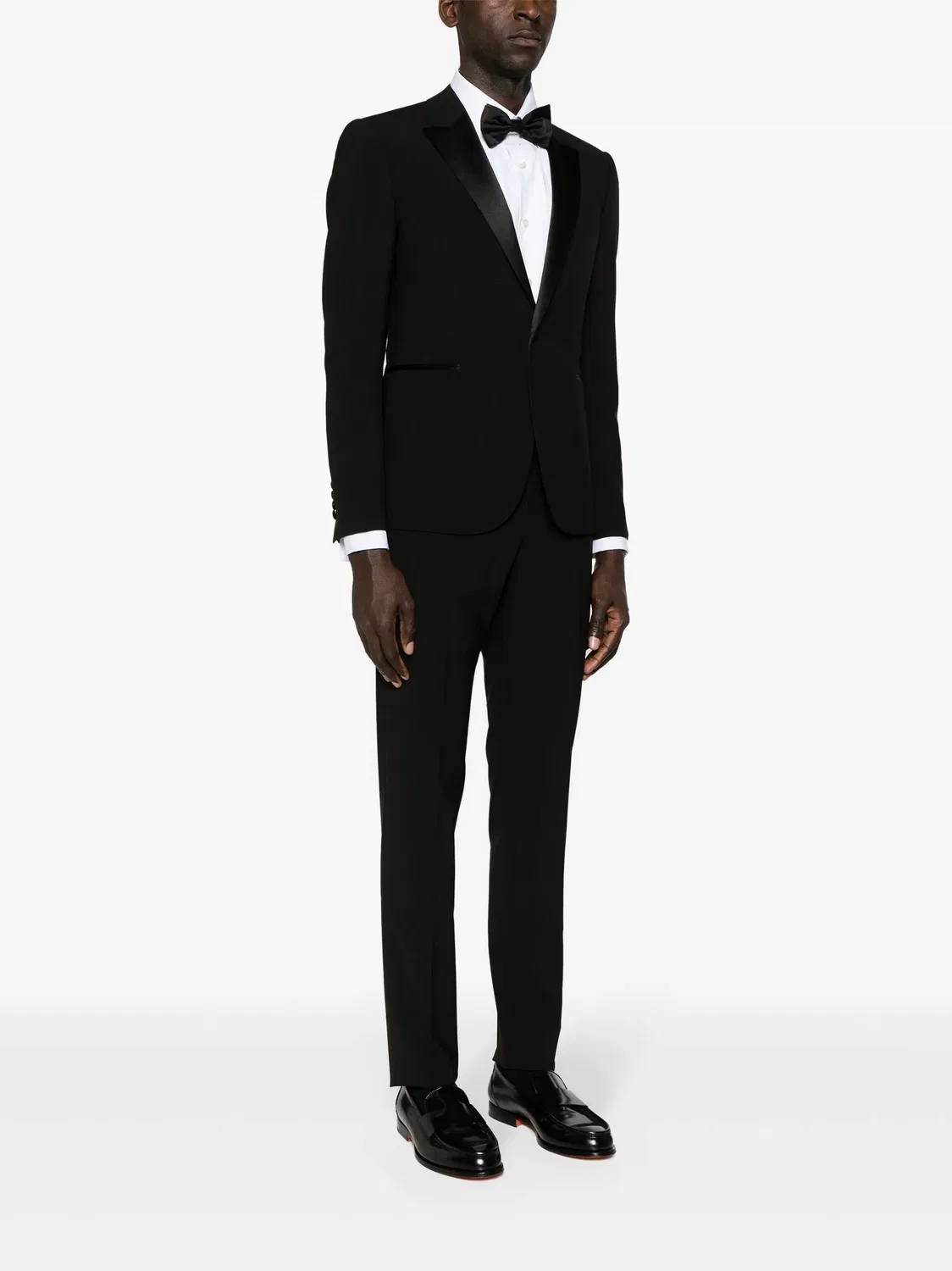 Пиджак с одинарным застежкой Emporio Armani, черный — фото 3
