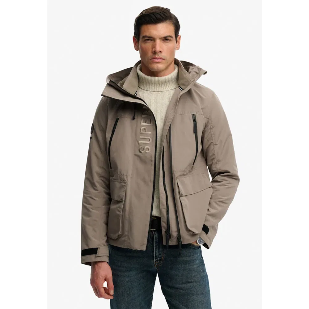 Куртка Ultimate Embroidered Winbreaker Superdry, бежевый — фото 3