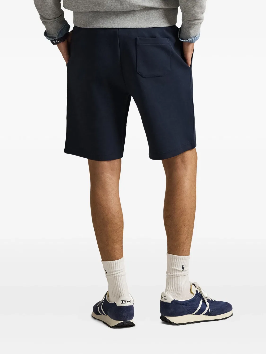 Шорты с логотипом на завязках Polo Ralph Lauren, темно-синий — фото 2