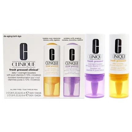 Сыворотка для лица с витамином C 10% и ретинолом Clinique Fresh Pressed Clinical Daily & Overnight Boosters