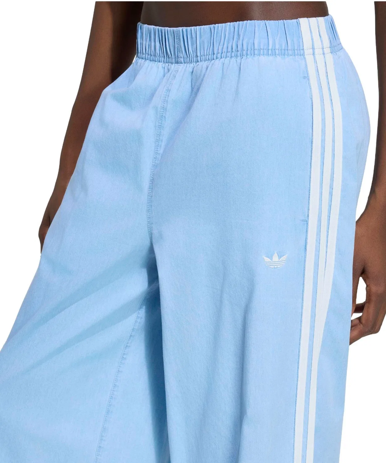 Женские джинсы свободного кроя с широкими штанинами Summer Glow Denim Wide Leg Adidas, Light Blue — фото 2