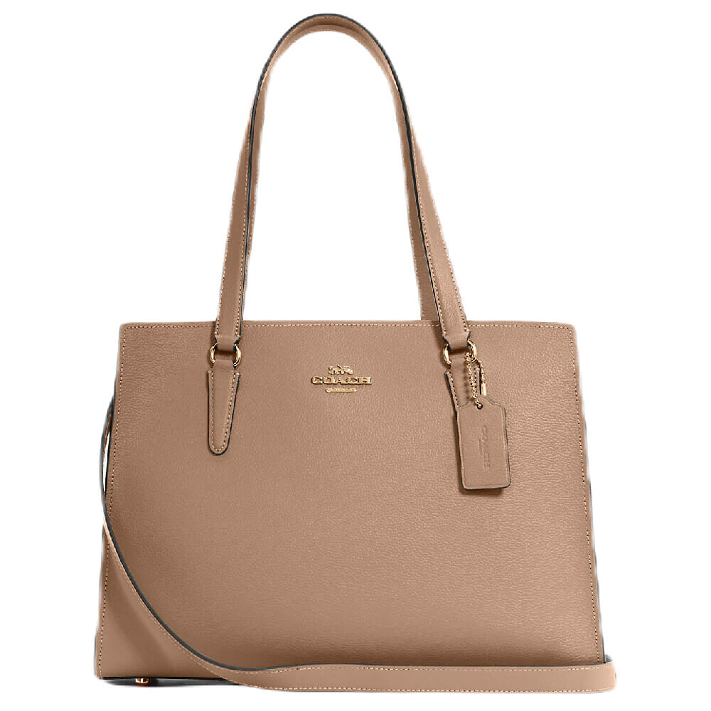 

Сумка Coach Outlet Tatum Carryall, золотой/серо-коричневый