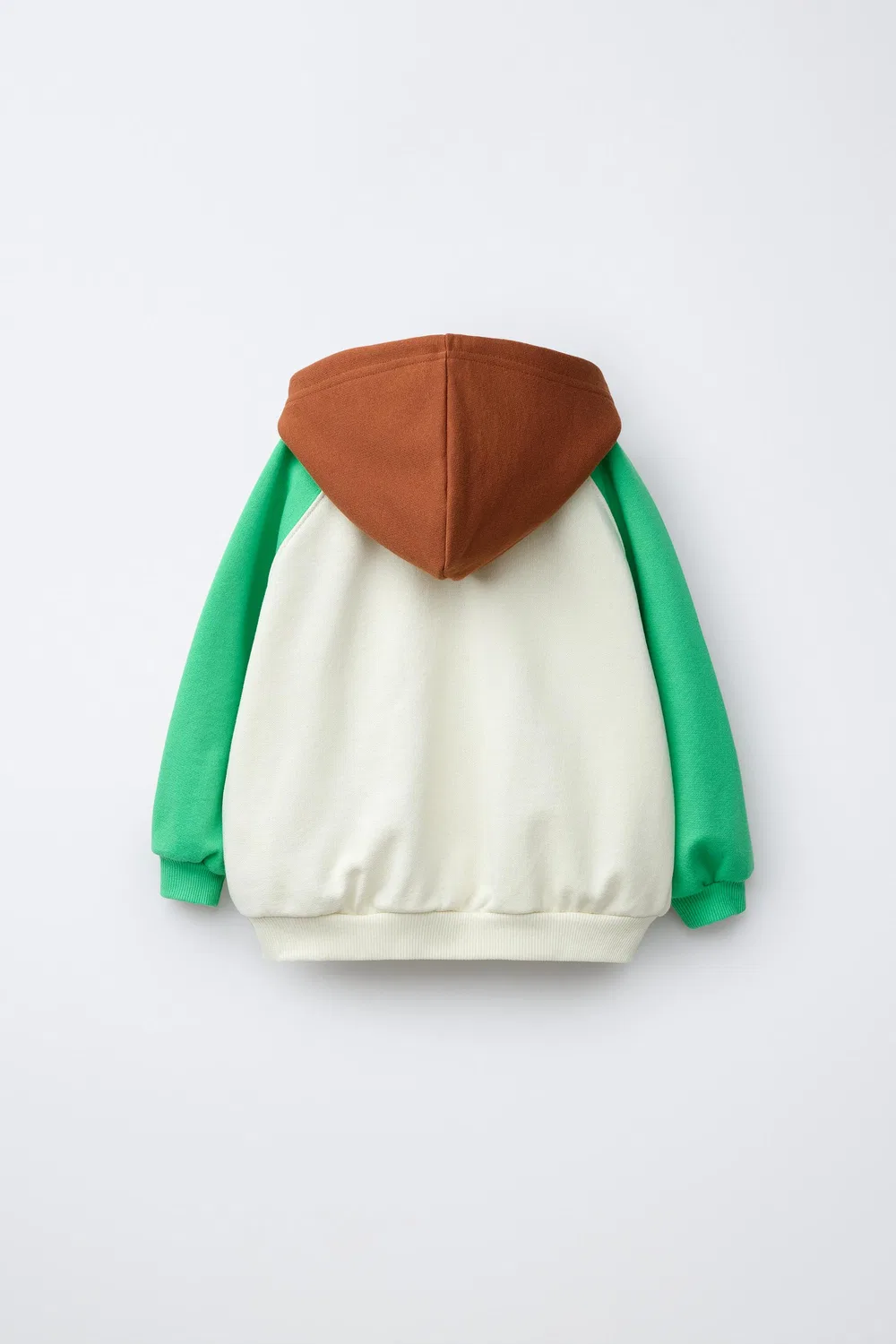 Худи с цветовыми блоками и вышитым цветком ZARA, Multicoloured — фото 2