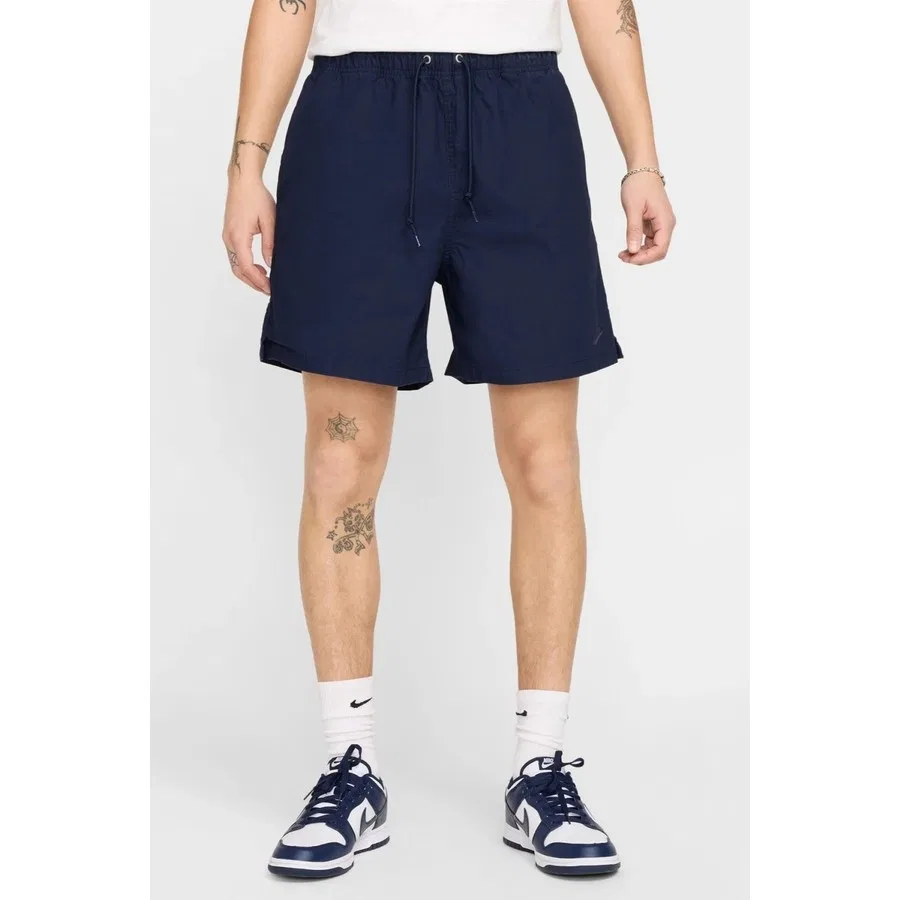 Мужские спортивные шорты с вышитым логотипом Sportswear Club Flow, Nike, Темно-синий — фото 2