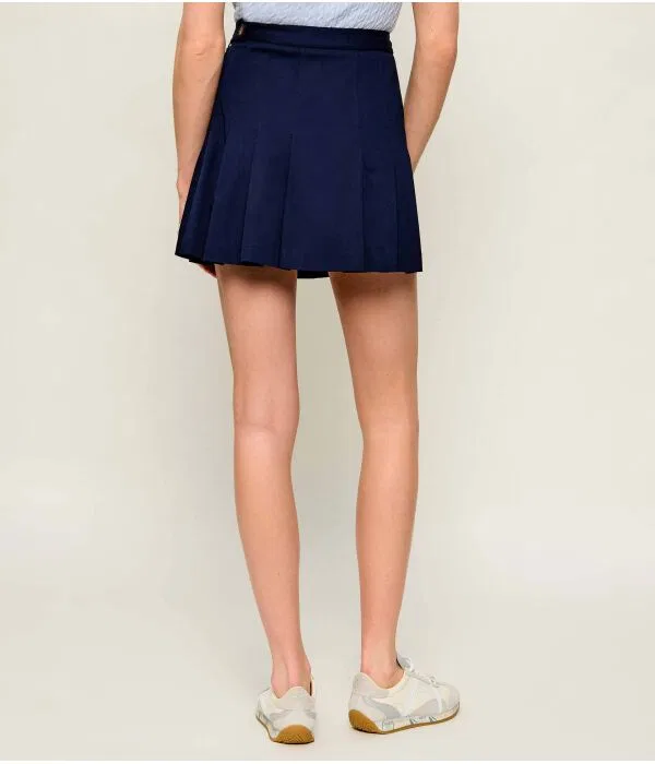 Юбка Lacoste Blu Marino, мини-трапеция из хлопка — фото 3