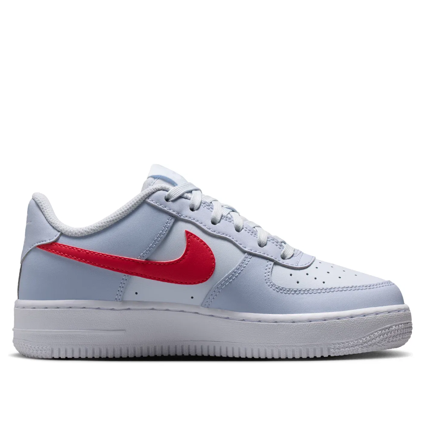 Детские кроссовки Nike Air Force 1 Football Grey Ghost Tropical Pink, серый — фото 2