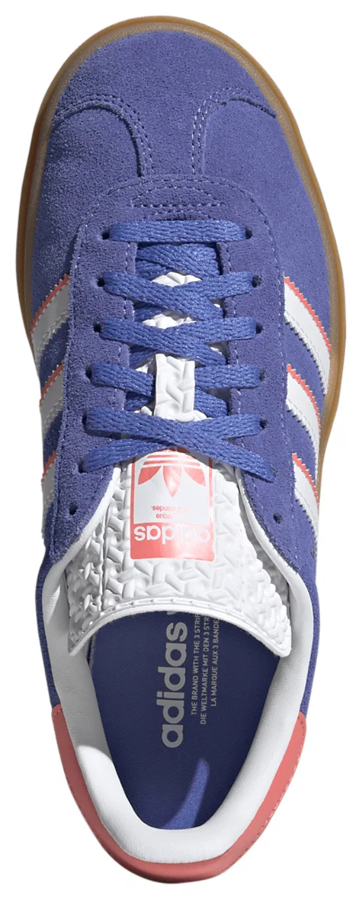 Кроссовки для девочек Gazelle Bold Adidas, цвет Real Lilac/Ftwr White/Gold Met — фото 4