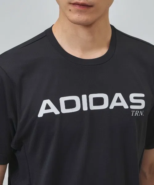 Мужская футболка с коротким рукавом Adidas M TRN S/S Tシャツ, Black — фото 4