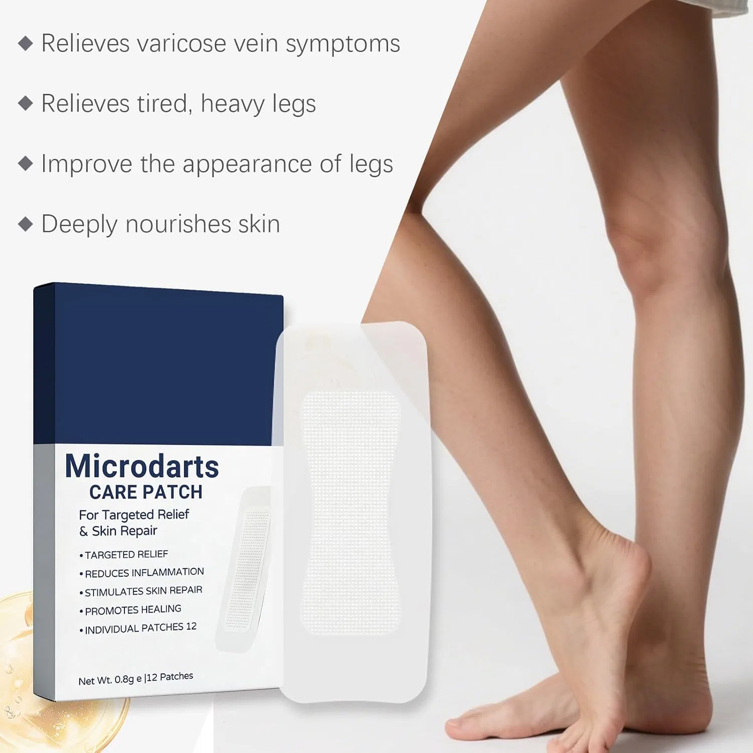 Патчи для ног VeinTarget Microdarts Patch, 36 шт, 3 шт в упаковке Generisch — фото 4