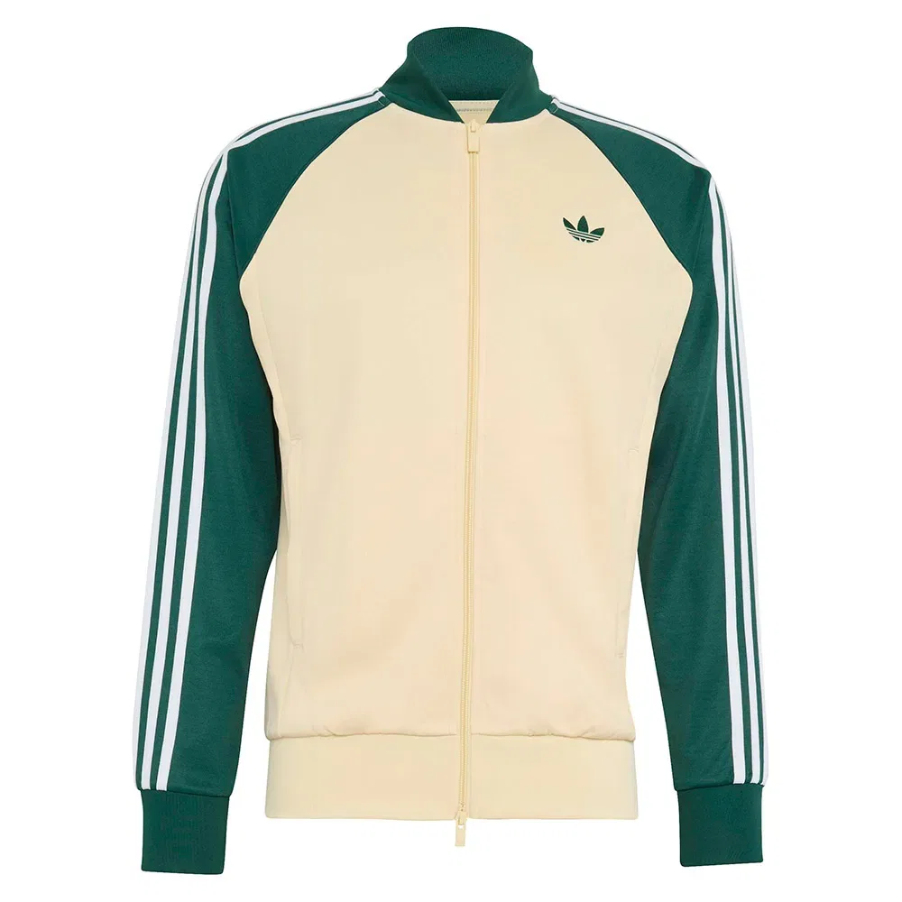 Мужской свитшот с молнией SST Track Top Adidas Originals, Beige — фото 3