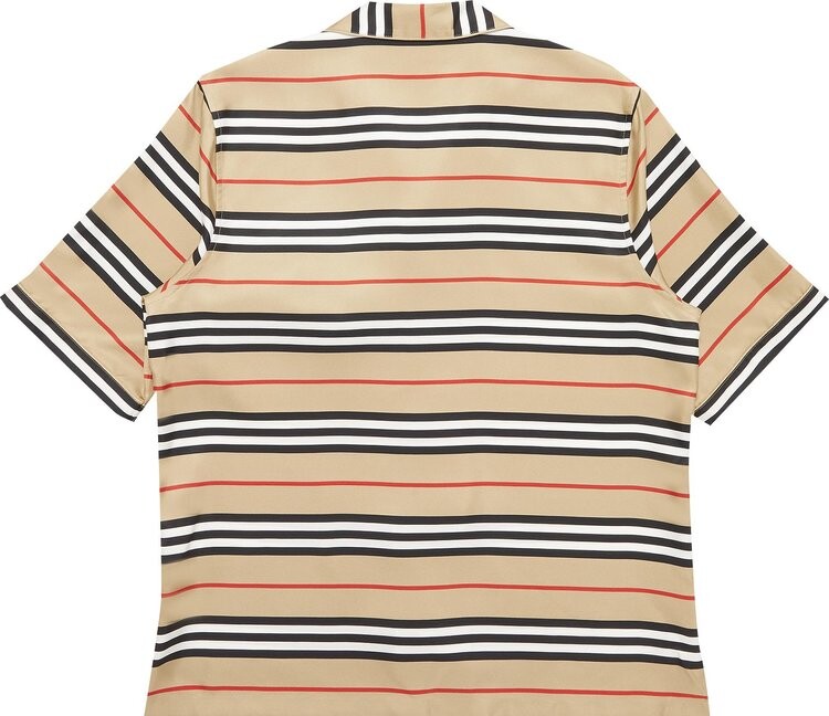 Рубашка Supreme x Burberry Icon Stripe Silk Pyjama Shirt (Burberry Exclusive) 'Dusty Pink', розовый — фото 3