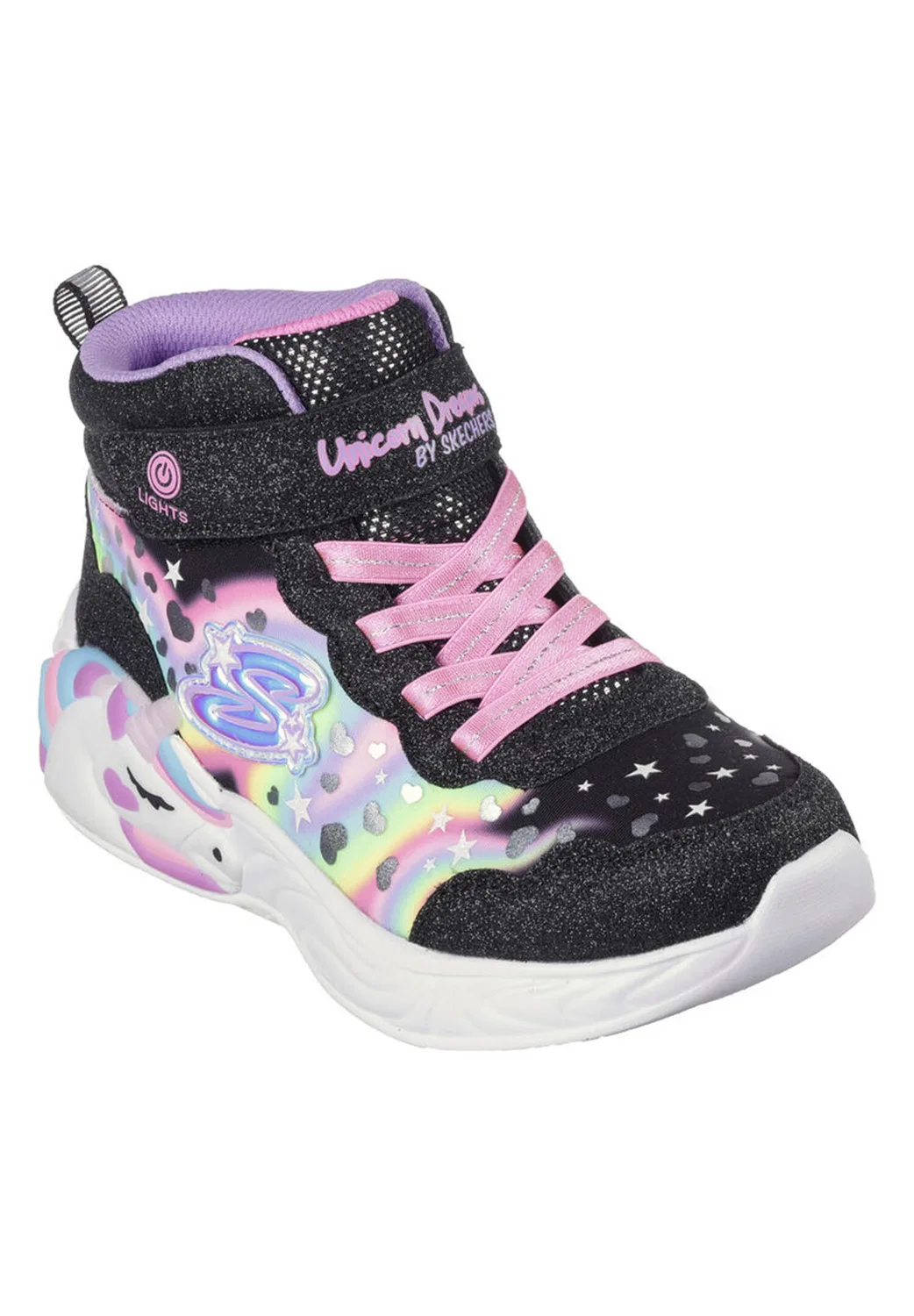 Детские кроссовки для девочек со светящимся эффектом Unicorn Dreams Skechers, Цвет Bunt