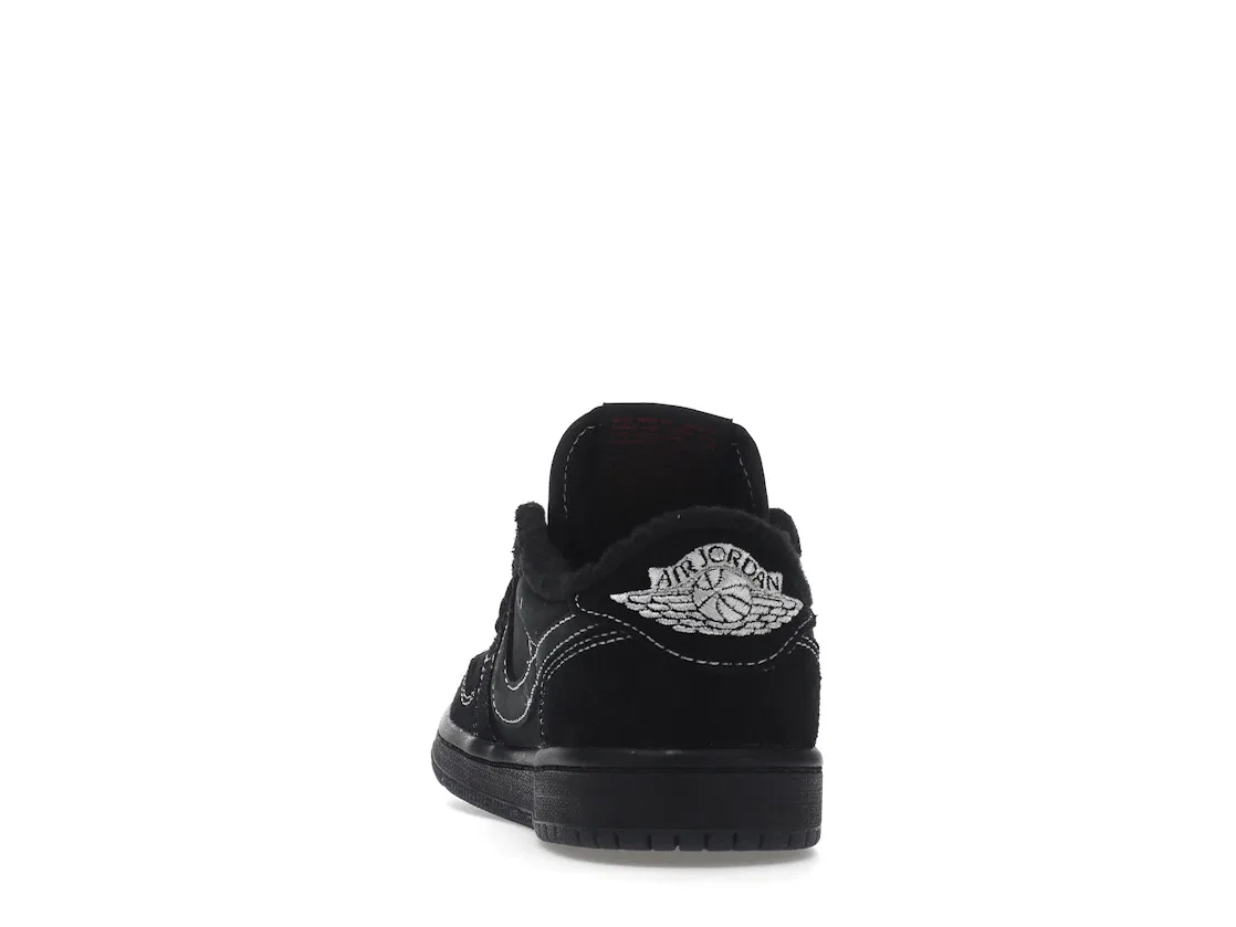 Детские кроссовки lifestyle с принтом Jordan 1 Retro Low OG SP Travis Scott Black Phantom, Black/Phantom/Ale Brown/Racer Blue/Team Orange — фото 4