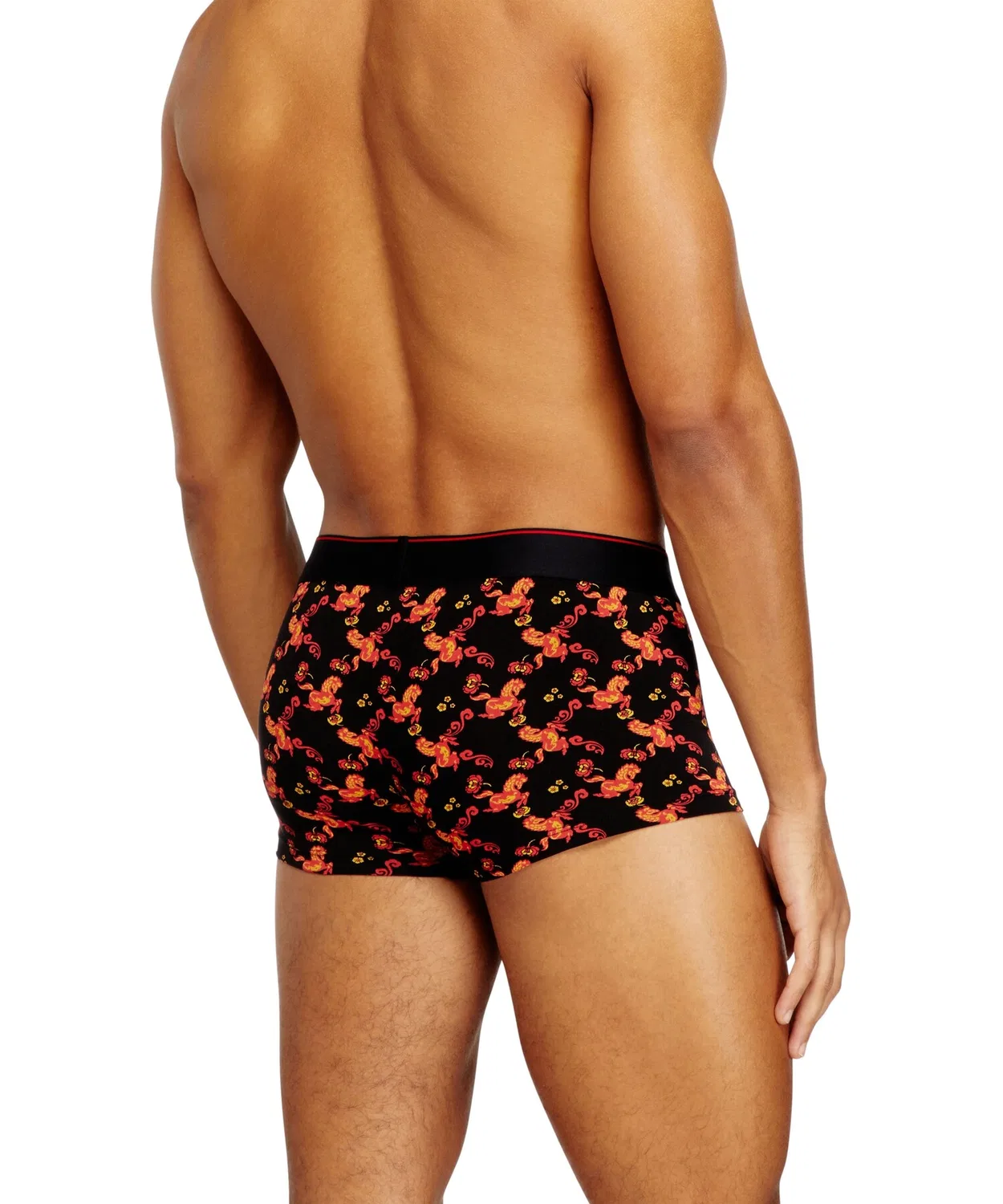 Мужские боксеры с принтом Damien-GFT Boxer-Shorts DIESEL, Black — фото 2