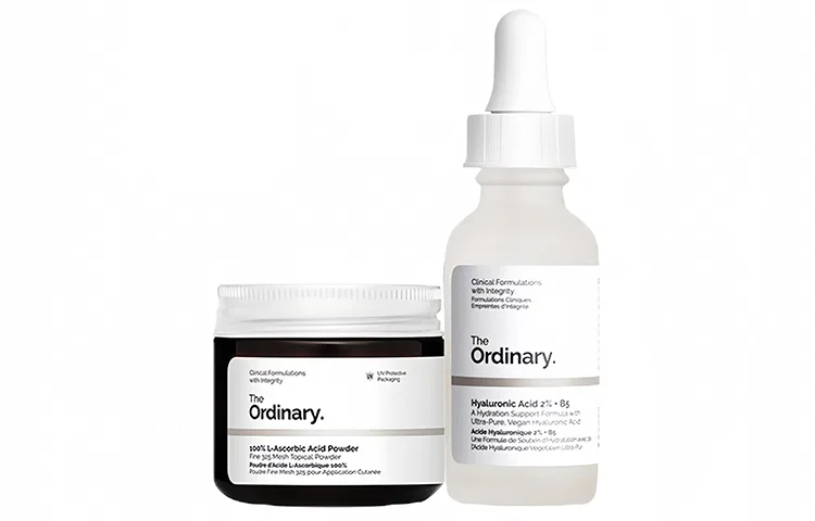 Набор сывороток The Ordinary, 2% Hyaluronic Acid B5, Original VC Powder, The Ordinary, Black