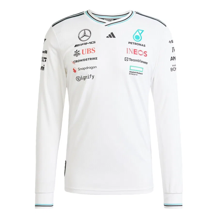 Спортивная футболка ADIDAS PERFORMANCE Performance Shirt 'Mercedes AMG Petronas Formula One Team' белого цвета