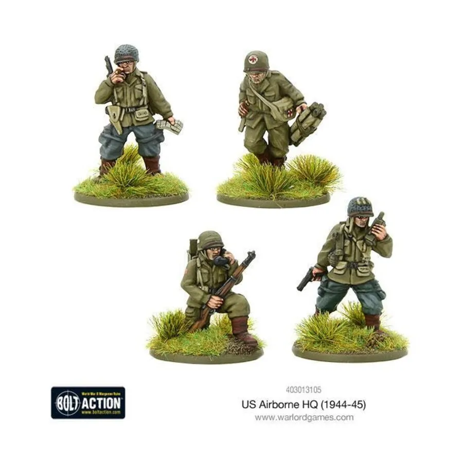 

Штаб ВДВ (1944-45), Bolt Action - US Airborne (28mm)