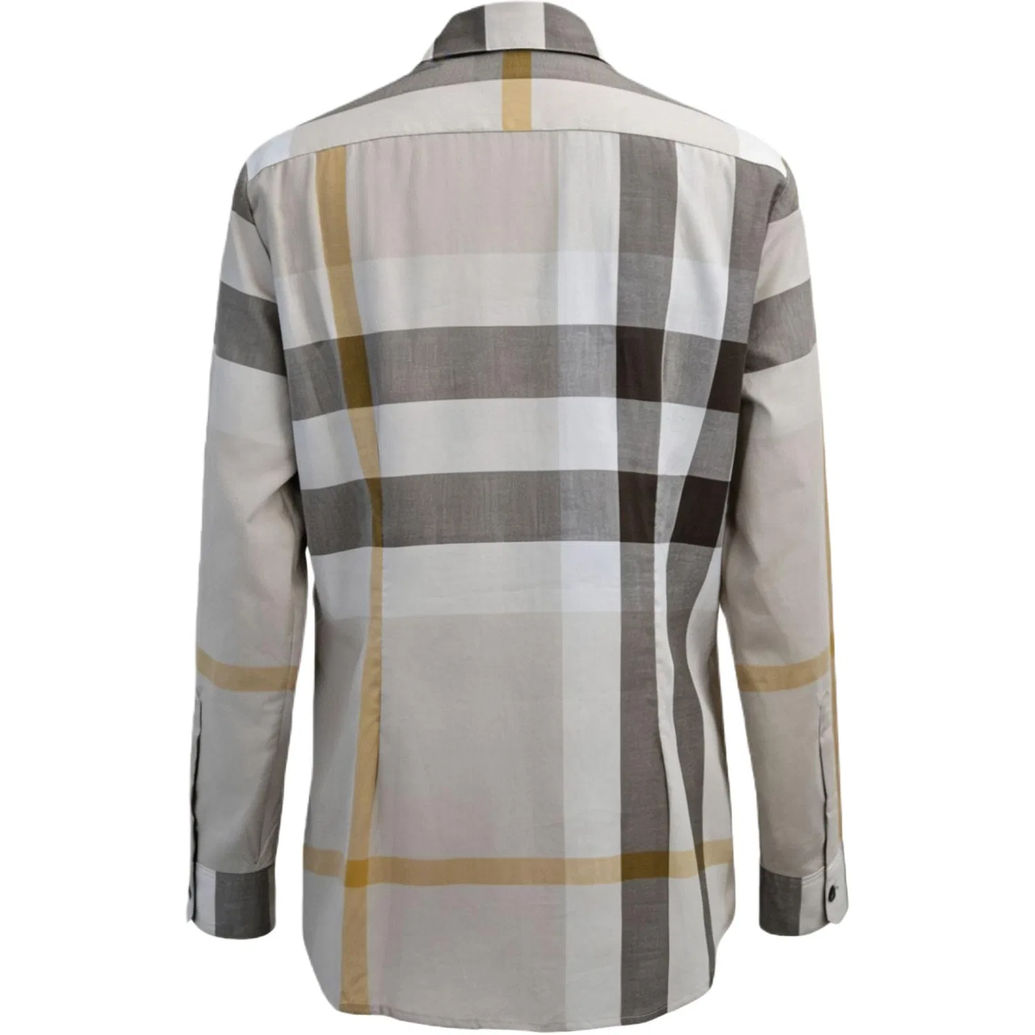 Женская рубашка с отложным воротником Burberry, Beige Gray — фото 3