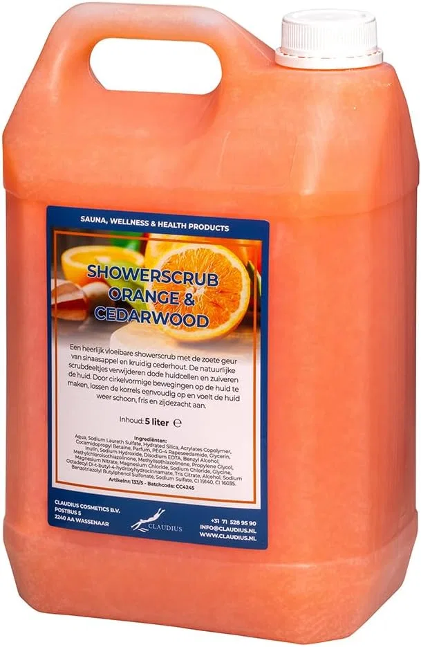 Скраб для душа Orange & Cedarwood, Claudius, 5 л