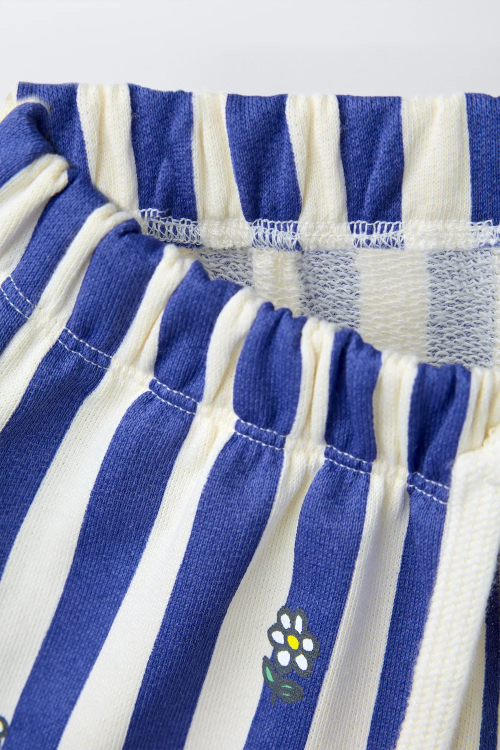 Полосатая Миффи Mercis BV Плюшевые бермудские шорты ZARA, Blue/White — фото 3