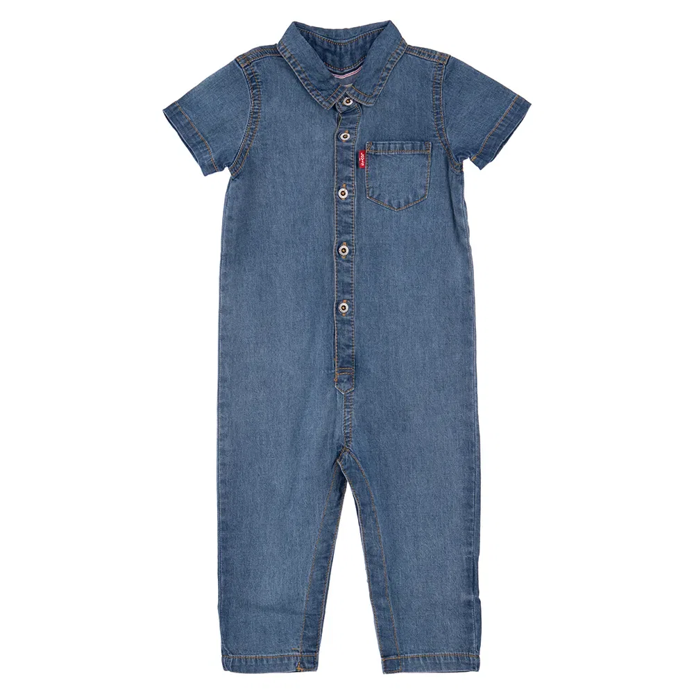 Детский комбинезон для девочек с коротким рукавом Utility Levi's, Blue