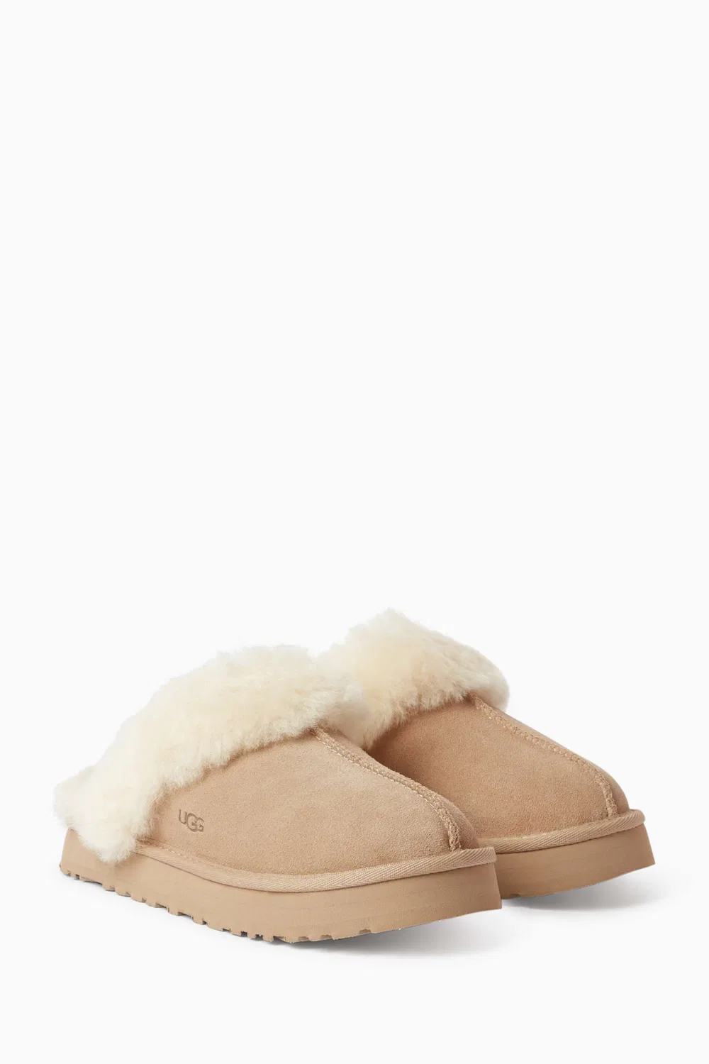 Тапочки из замши Disquette UGG, нейтральный