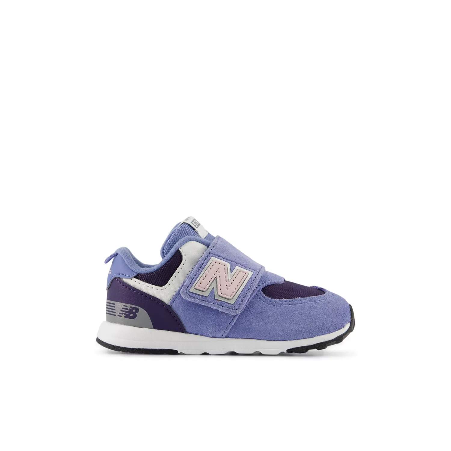 Детские кроссовки New Balance 574 New-B Hook & Loop с застежкой-липучкой, Fairweather Blue With Stone Pink