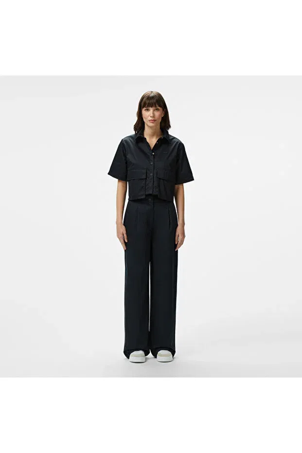 Женские широкие брюки свободного кроя Lacoste, Black