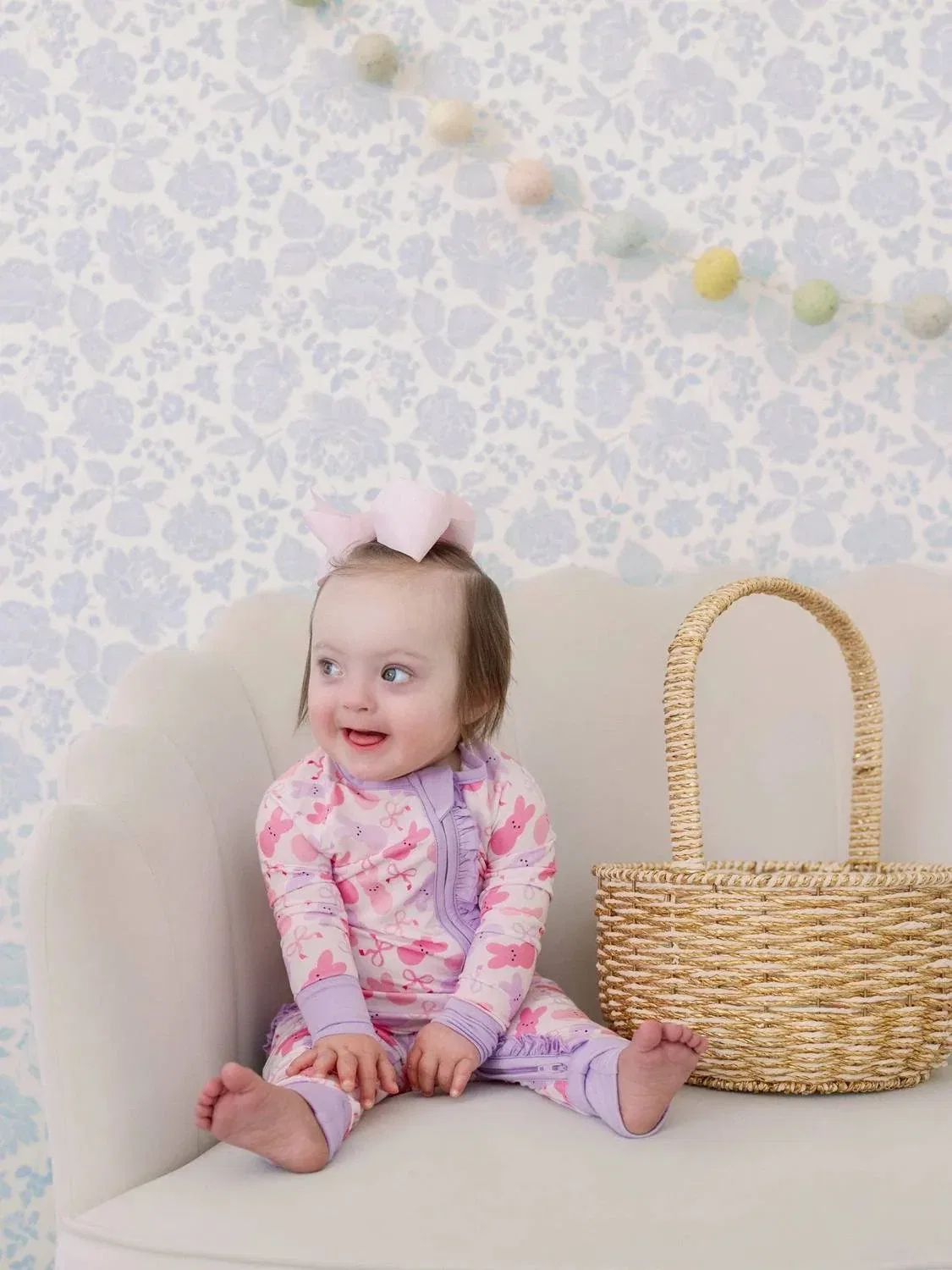 Детский боди-комбинезон с оборками Sweet Bunny Small Shop, розовый — фото 3
