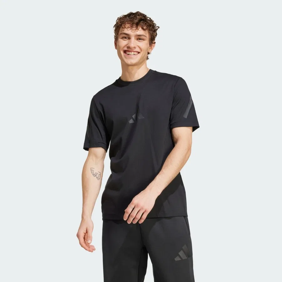 Футболка с коротким рукавом Sportswear Z.N.E. (UPF) Factor Short-Sleeve adidas, Черный