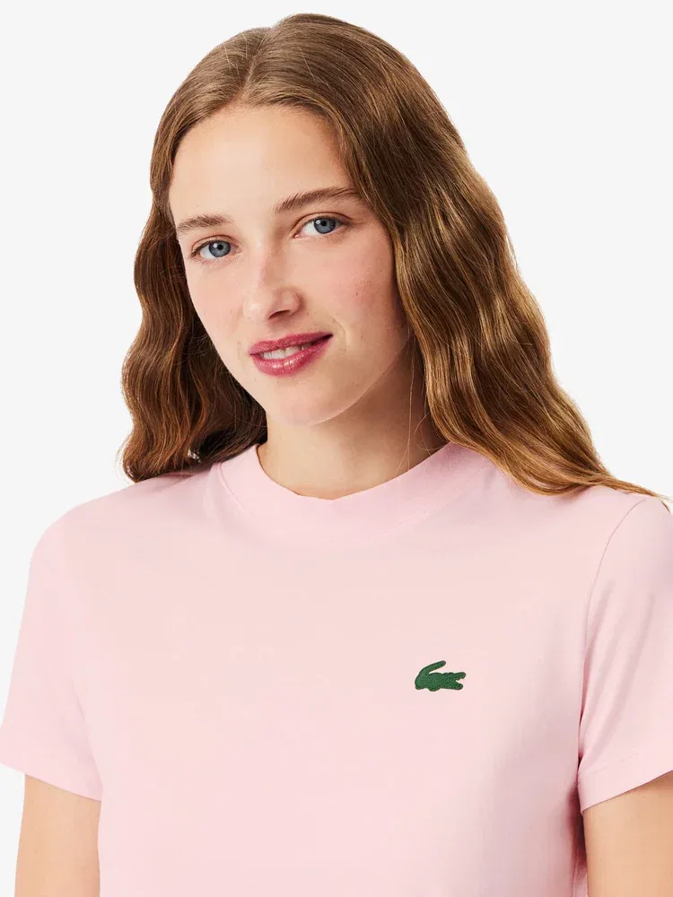 Футболка LACOSTE базовая, Pink — фото 2