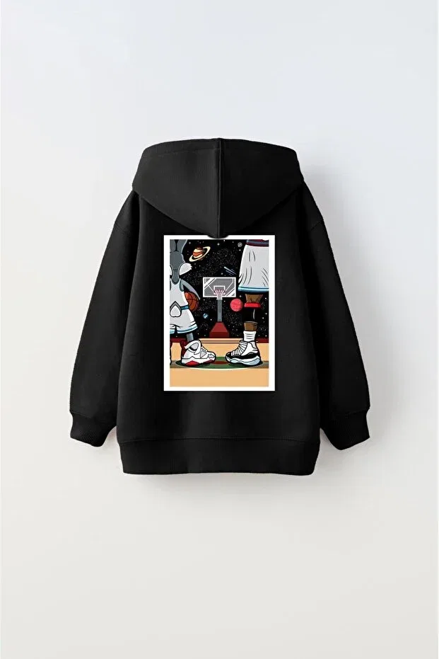 Детское худи для девочек с принтом I Love This Game The Champ Clothing, Black