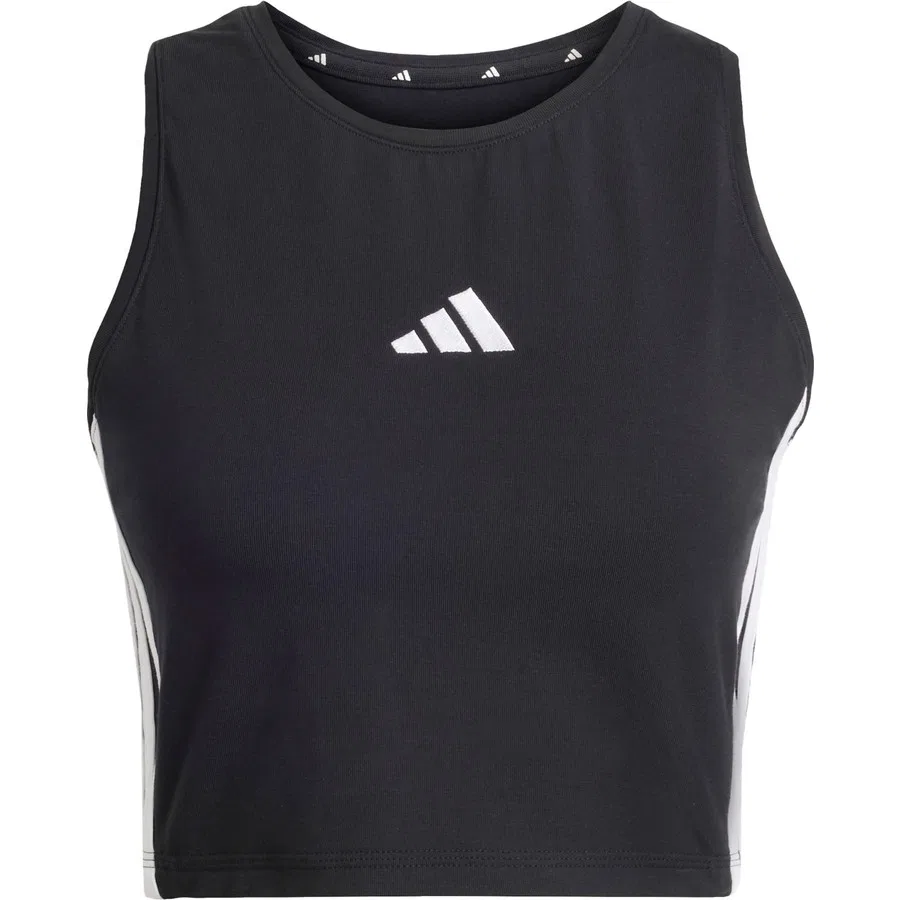 Женский утепленный топ без рукавов Essentials 3-Stripes Padded Tank adidas, Черный — фото 3