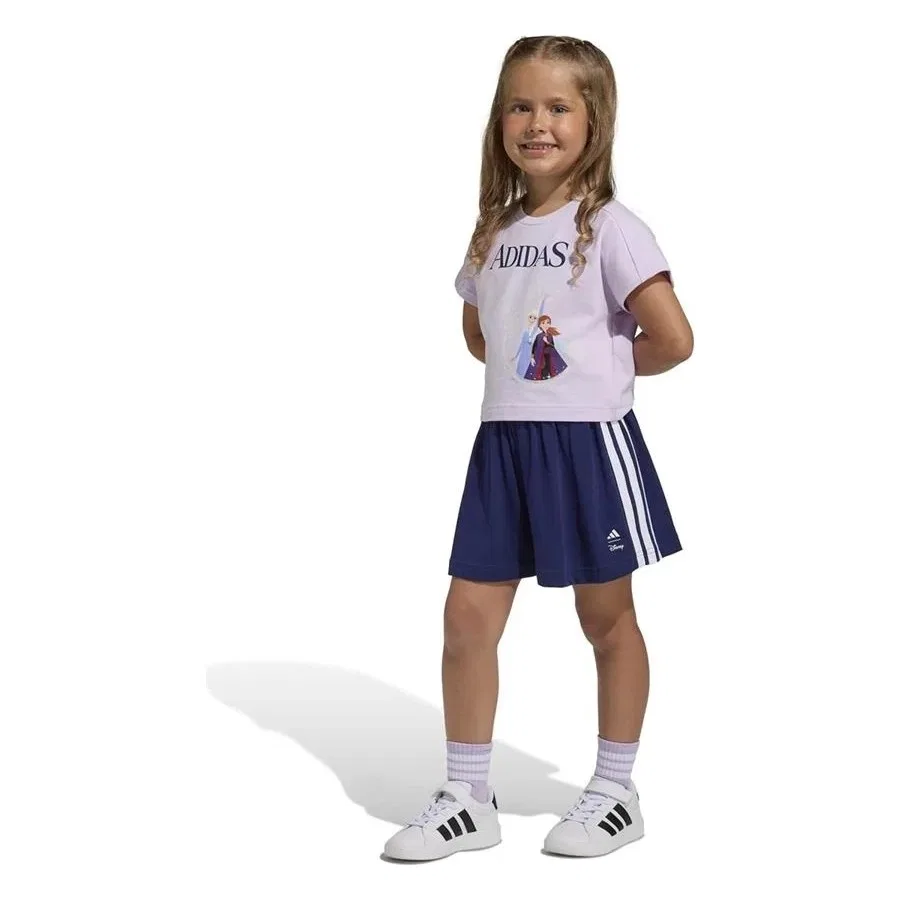 Спортивный комплект с шортами Mor LG DY FRO T SET adidas, Фиолетовый — фото 4