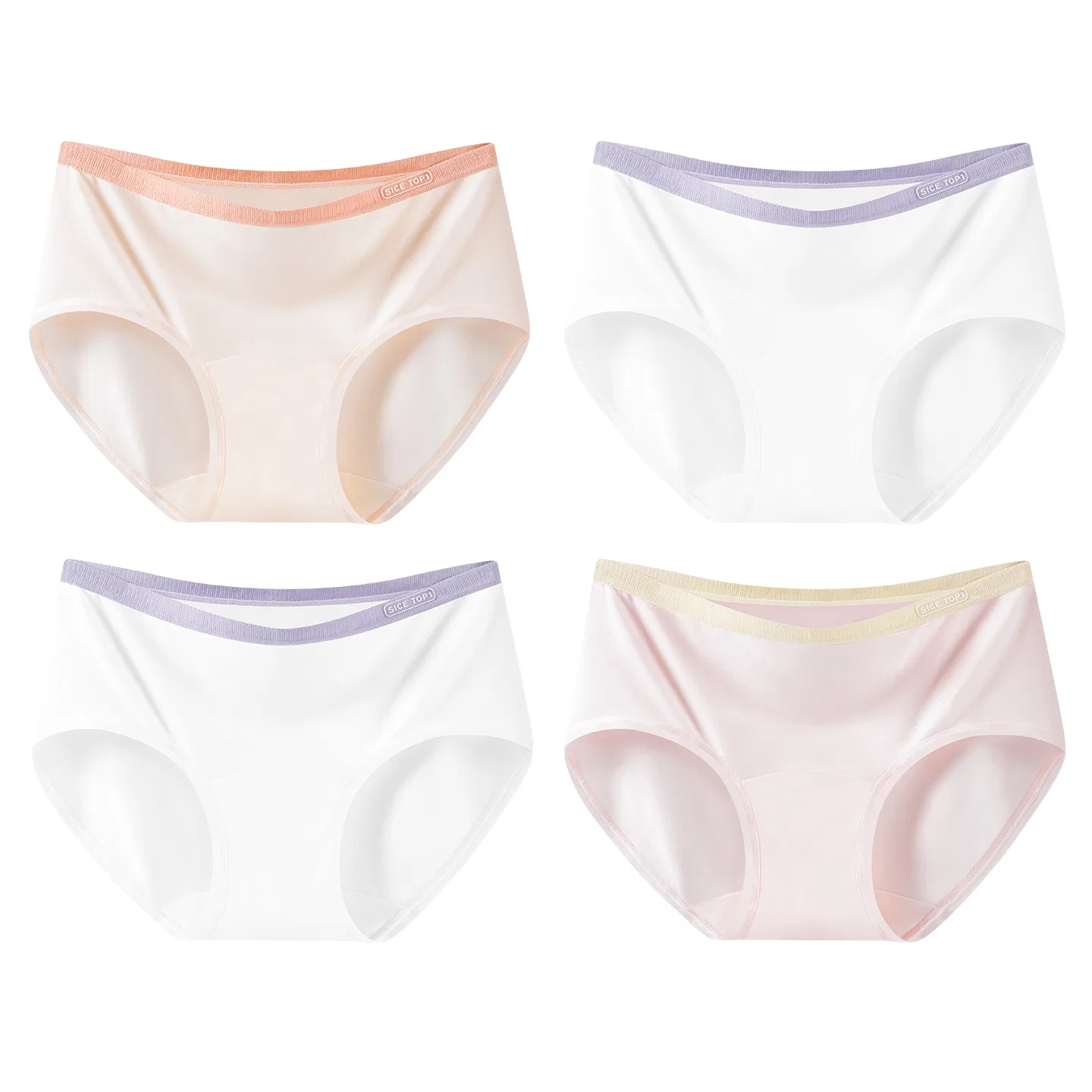 Детские трусы для девочек с принтом Red bean, Цвет: Light Pink, Beige, Pink