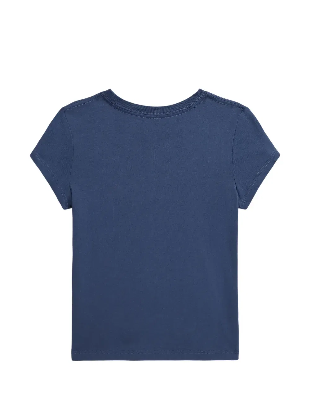 Футболка в технике пэчворк с логотипом Polo Ralph Lauren Kids, синий — фото 2